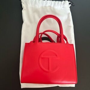 SMALL RED TELFAR BAG